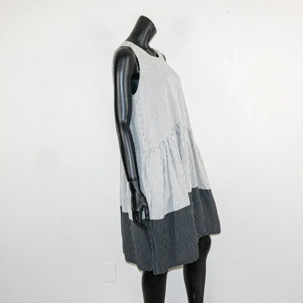 HENRIK VIBSKIV Women's Going on Stripe Dress Linen Viscoze SS16 - Picture 4 of 11